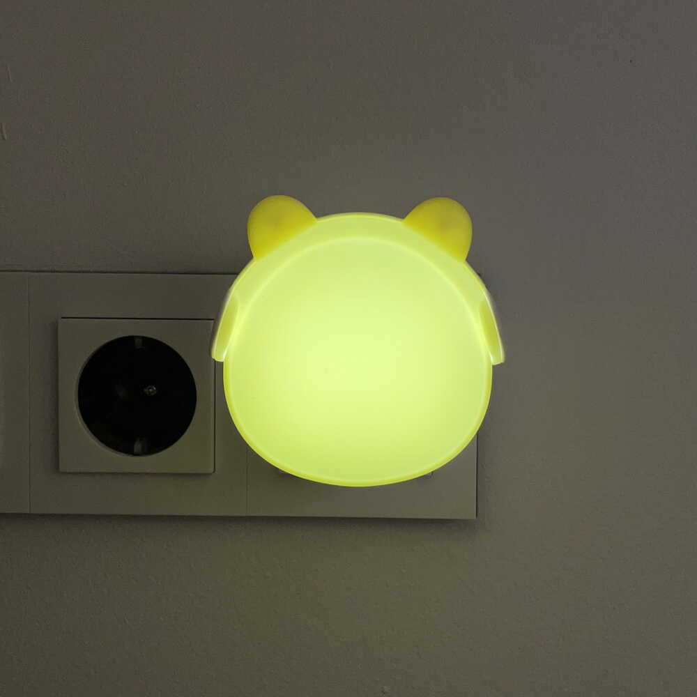 Нічник LED SONIC 0,6W із сутінковим сенсором жовтий Violux ( 310303​​​​​ ) 